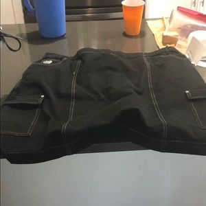 Quacker Factory Black Denim Skort 1X